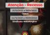 Fim de Ano - Recesso do Sindicato