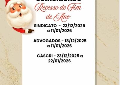 Recesso de Fim de Ano 