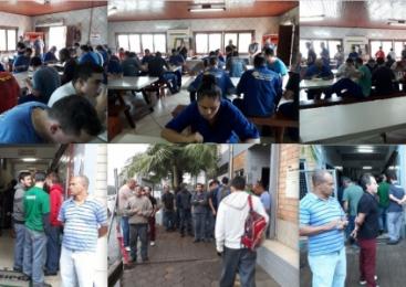 Sindimetal: Metalúrgicos mobilizam em empresas e chamam para Assembleia dia 06 de abril 